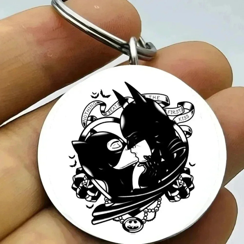 Catwoman batman nothing beats first kiss hot art keychain